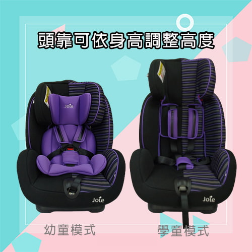 【奇哥 Joie】豪華成長型汽座-(條紋紫)-租安全座椅 (5)-YeeJH.jpg